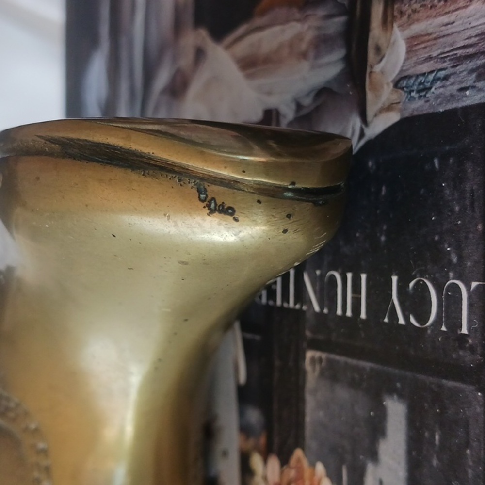Vintage Brass Riding Boot. Door Stop, Bookend. Equestrian Decor, Ralph Lauren - Picture 11 of 11